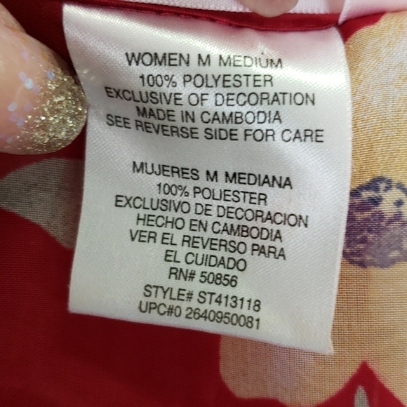 Secret Treasures Sheer Burnout Gown & Robe Set M - Picture 13 of 16